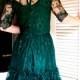 Emerald green Lace dress - Custom Length