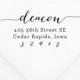 Return Address Stamp #59 - Wooden or Self-Inking - Personalized - Gift, Wedding, Newlywed, Housewarming - INCLUDES HANDLE