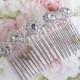 Silver Bridal Hair Comb,Rhinestone Wedding Hair Comb,Bridal Hair Accessories,Wedding Accessories,Decorative Hair Comb,#C39