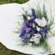 SALE 50 % Purple Bouquet, Wedding Bouquet, Bridal Bouquet, Lavender Bouquet, Floral Bouquet, Magnolia Bouquet, Alternative Bouquet