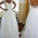 Elegant A-line Backless Sweetheart Neck Cap Sleeves Lace Appliqued White Tulle Wedding Dress