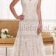 Essense of Australia Lace A- Line Wedding Dress Style D1771 - Essense Of Australia - Wedding Brands