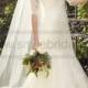 Essense of Australia Lace Wedding Dresses With Sleeves Style D1748 - Essense Of Australia - Wedding Brands