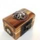 Engagement Ring Box - Pirate Treasure Chest - Nautical Wedding - Ring Bearer Box - Kraken Octopus Box