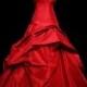 Red Wedding Dress Gothic Ball Gown - Casey Style - Custom Made in your size
