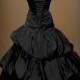 Black Gothic Wedding Dress Ball Gown