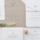 PAPER SAMPLES Harper Simple Wedding Invitation / Rustic Wedding Invitations / Letterpress Wedding Invitation / Mountain Wedding Invitation