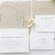 PAPER SAMPLES Ellie Simple Wedding Invitation / Save the Date / Kraft Rustic Wedding Invitation / Letterpress Wedding Invitation
