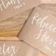 Wedding/Event Place Cards - White on Kraft Paper