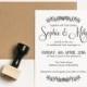 Wedding Invitation Suite, Wedding invitation Stamp Set, Save the Date Stamp Set, Wedding Invitation Stamp, Engagement Rubber Stamp, (03.007)