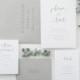 PAPER SAMPLES Juliana Simple Wedding Invitation / Save the Date / Rustic Wedding Invitation / Calligraphy / Letterpress Wedding Invitation