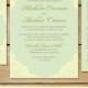 Mint Wedding Invitation Suite // DIY Printable Wedding Invitations // Mint Wedding Invite, Lace Wedding Invitation Printable