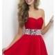 2014 Budget Pleated Short Blush 9683 Asymmetric Prom Dress - Cheap Discount Evening Gowns