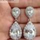 Crystal Teardrop Earrings, Bridal Earrings, Crystal Bridal Jewelry, Crystal Dangle Earrings, Crystal  Bridal Earrings, Wedding Jewelry