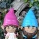 Gnome Wedding Cake Topper... The Gnomelyweds  Wedding gnomes Custom painted  .Custom Order just for you