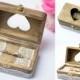 Personalized Ring Box Moss Wedding Rustic ring Holder Keepsake Shabby Chic Wedding RIng box