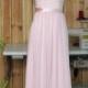 2015 Pale Pink Bridesmaid dress, Lace Chiffon Wedding dress With Straps, Formal dress, Prom Dress,Woman Evening dress floor length