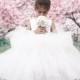 blush and Ivory Flower Girl Dress, Ivory tutu dress, Flower Girl Tutu Dress, Wedding tutu dress, mint flower girl tutu dress, flower girl