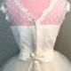Retro Polka Dot Short Wedding Dress - White or Ivory Wedding Dress - Vintage Inspired Wedding Dress