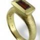 Garnet Ring , Garnet Jewelry , Gold Gemstone Ring , Yellow Gold , Garnet Gemstone , January Birthstone , Engagement Ring , Rings