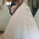 Beautiful low back princess tulle ball gown wedding dress