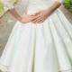 Vintage Tea Length White Ivory Lace Wedding Dress