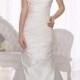 Satin Fit and Flare Wedding Gown