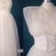 Ivory wedding dress-Tulle wedding dress-Strapless wedding-Sweetheart bridal-1950s wedding dress- Ballerina wedding- Vintage bridal- XS