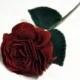 A Single Red Rose / Romantic Gift / felt rose / handmade rose / everlasting flower / valentines gift