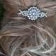 Adelina Vintage style Swarovski crystal elegant bridal hair comb
