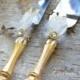 Gold Wedding Cake Server Set & Knife Wedding Cake Knife Set Wedding Cake Servers Wedding Cake Cutter Gatsby Style Wedding