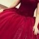 Glamorous Off Shoulder Floor-Length Sequins Wine Prom Dress with Lace Top