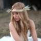 Harvest crown bridal dried wheat halo or headband in gold silver natural