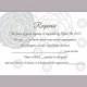 DIY Wedding RSVP Template Editable Word File Instant Download Rsvp Template Printable RSVP Cards Floral Gray Silver Rsvp Card Rose Rsvp Card