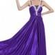 Angelia bridal Shoulder Straps Floor Length Satin Prom Bridesmaid Dress Long Evening Gown (Dark Purple 8)