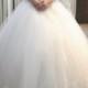 Sweety full princess tulle ball gown wedding dress