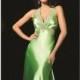 Unique Classic 2014 Bodice Haltered Charmeuse Gown By Tony Bowls Le Gala - Cheap Discount Evening Gowns