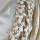 Vintage 1930s Bias Cut Ivory Satin Bridal Gown Wedding Dress