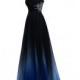 Dreamy A-line One Shoulder Sweep Train Chiffon Prom/Evening Dress With Beads from Tidetell