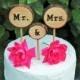 Wedding Cake Topper, Wood Cake Topper, Rustic Wedding Cake Topper, Cake Topper, Mr and Mrs, rustic country wedding, tree slice cake topper