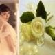 Bridal hair flower - ivory roses, bridal flower hair pin, wedding hair flowers, bridal hair pin, hair clay flower, bridal hair accessory