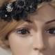 1920s Headpiece, Flapper Comb, Gatsby Headpiece, Feather Comb, Bridal Comb, Race Fascinator, Flapper Headpiece, Bridal Headpiece, Goth Comb