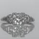 Circa 1930 - Platinum Art Deco GIA Certified 1.06 J-VVS1 (Near Flawless!) Old European Diamond Engagement Ring - VEG#489