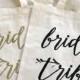 Bride Tribe -tote/bag GOLD INK Wedding/Wedding Party/Bach Party -cotton canvas/screen print/tote bag - Ready to Ship