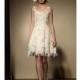 St. Pucchi - Fall 2012 - Style Z350 Sleeveless Knee-Length Lace A-Line Wedding Dress - Stunning Cheap Wedding Dresses