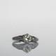 Antique Edwardian Platinum Engagement Ring w/ .80ct Light Yellowish Old European Cut Diamond VEG #7