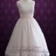 Retro 50s Blush Pink Strapless Tea Length Lace Wedding Dress, Short Wedding Dress, Vintage Wedding Dress, Prom Dress 