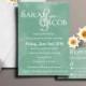 DIY Watercolor Wedding Invitation, Printable Watercolour Invitations, Custom Wedding Invites