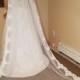 Gorgeous Alencon Lace Cathedral Veil with Comb / Lace starts 24" from comb