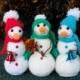 Snowman felt christmas ornament Christmas decorations needle felted toy Christmas gift Christmas tree toy